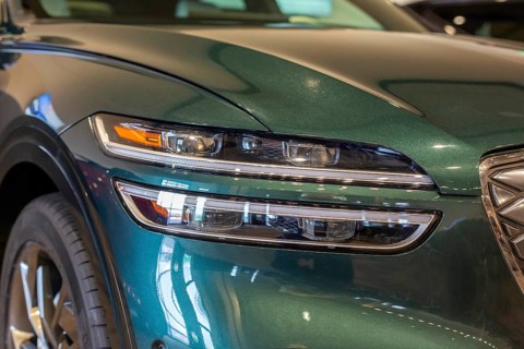 Pontiac, Michigan USA, 4 January 2024, The Genesis Electrified GV70 was runner-up for the North