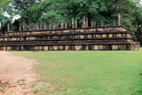 Council Chamber, Citadel, UNESCO World Heritage Site, the ancient city of Polonnaruwa, Sri Lanka,
