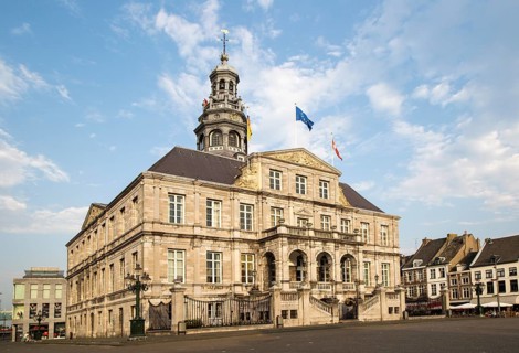 Stadhuis city hall building, market square, Maastricht, Limburg province, Netherlands, 1662,