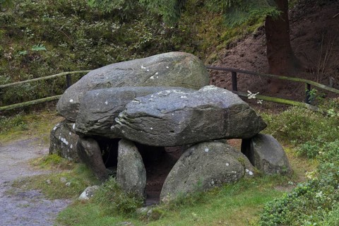 Seven Stone Houses, Sieben Steinhaeuser, dolmens from the neolithic funnelbeaker period at Bergen,