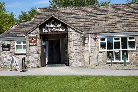 National Park Centre building, Malham village, Yorkshire Dales national park, England, UK