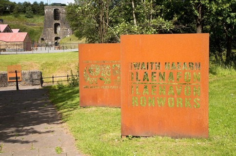 Ironworks museum industrial archaeology, UNESCO World Heritage site, Blaenavon, Monmouthshire,