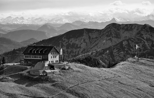 Rotwandhaus, Spitzingsee, Mangfall mountains, Bavarian Prealps, Upper Bavaria, Bavaria, Germany,