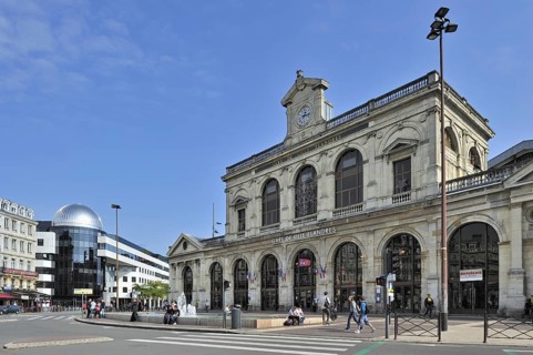 The railway station Gare de Lille-Flandres at Lille, France, Europe