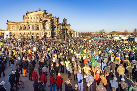 Farmers' protest action, Dresden, Saxony, Germany, Europe