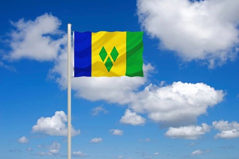 The flag of St Nevis and the Grenadines, Studio