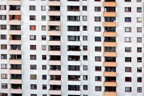 View of a tower block in Gropiusstadt. The rise in rents in German cities has increased again in