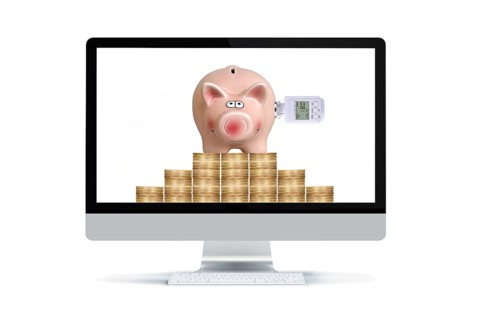 House, model house, bobble hat, cap, euro coins, saving, energy, expensive, inflation rate, cold,