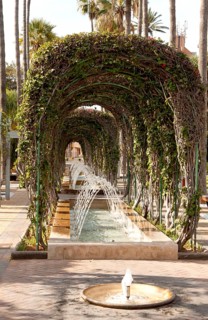 Herandez Park in Melilla autonomous city state Spanish territory in north Africa, Spain, Europe
