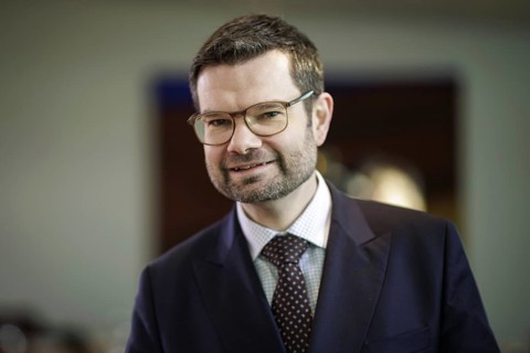 Marco Buschmann, Federal Minister of Justice, pictured during a meeting of the Cabinet. Berlin, 10