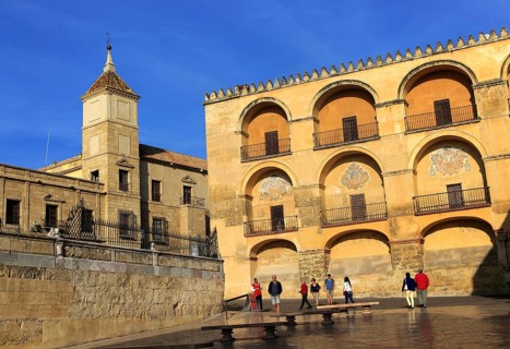 Historic buildings around the mezquita, Great Mosque, Cordoba, Spain, Europe