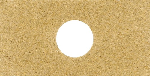 Brown cardboard texture background with hole