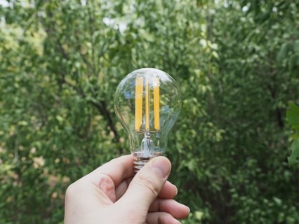 Modern green led bulb