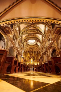 Montserrat Monastery cathedral, church near Barcelona, Catalonia, Spain, Europe