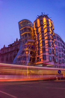 Dancing House of Prague (or Ginger and Fred building) a gem of modern architecture in Prague, Czech