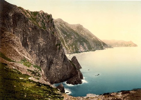 Achill Head, County Mayo, Ireland, c. 1890, Historic, digitally restored reproduction from a 19th