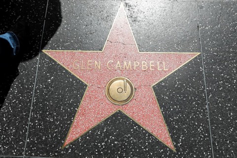 Walk of Fame, GLEN CAMPBELL, Hollywood Boulevard, Los Angeles, California, USA, North America