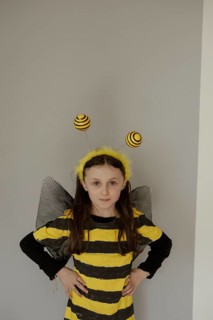 Girl in a bee costume