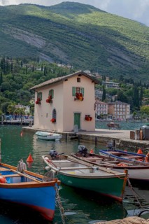 Casa del Dazio customs house at the harbour, built in the 18th century by the Habsburgs on the