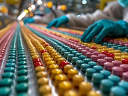 Production of pills and medicines, drug abuse, AI generated