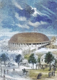 The Tabernacle in Salt Lake City, Utah, in the 1870s. From American Pictures Drawn With Pen And
