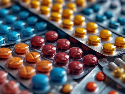 Production of pills and medicines, drug abuse, AI generated