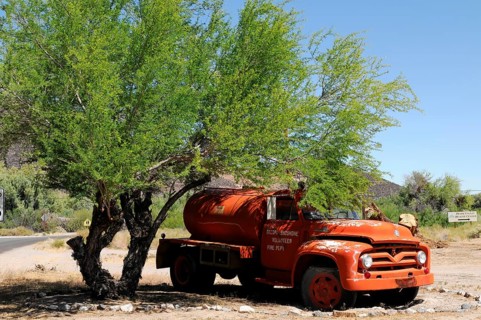 Car park, state road 178 in Death Valley, Death Valley National Park, California, USA, North