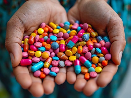 Production of pills and medicines, drug abuse, AI generated