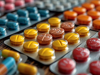 Production of pills and medicines, drug abuse, AI generated