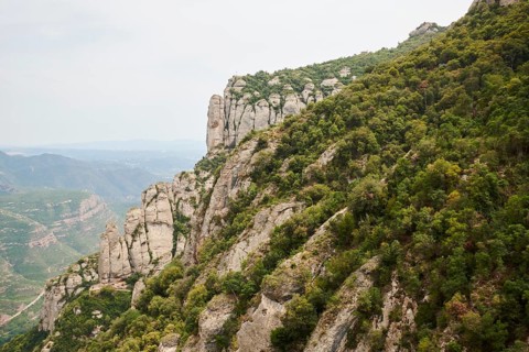 Mountain of Montserrat near Barcelona, Catalonia, Spain, Europe