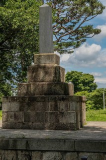 Anti-Japanese Loyal Army Memorial Stele located in park in Hongseongeup, South Korea, Asia