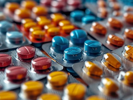 Production of pills and medicines, drug abuse, AI generated