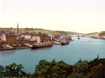 Seen from the East, Waterfront, County Waterfront, Ireland, c. 1890, Historic, digitally restored