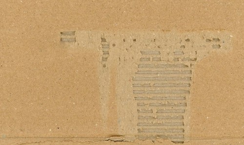 Brown corrugated cardboard texture background