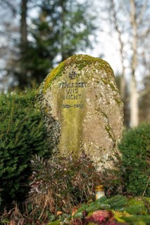 Memorial stone for the victims of the Second World War 1939, 1945 in the castle park,