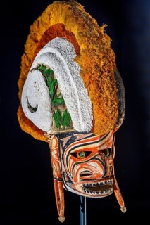 South Sea mask, South Sea collection, Obergünzburg, Allgäu, Bavaria, Germany, Europe
