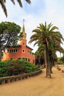 Gaudi House Museum, Gaudi's home, Park Güell, Barcelona, Spain, Europe