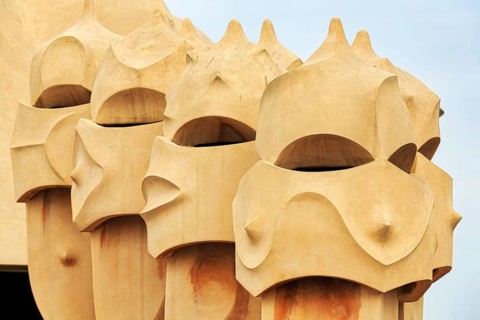 Artfully designed fireplaces, Garden of the Warriors, roof terrace, museum, cultural centre, Casa