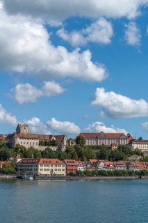 Meersburg on Lake Constance, townscape, residential castle, new castle, lakeside promenade,