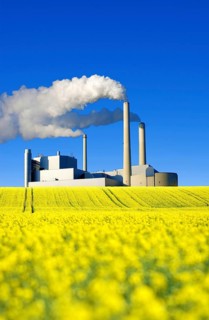 The smoky northern combined heat and power plant, Heizkraftwerk Nord, Combined heat and power