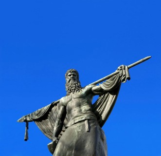 Statue of the Schmied von Kochel, Munich, Bavaria, Germany, Europe