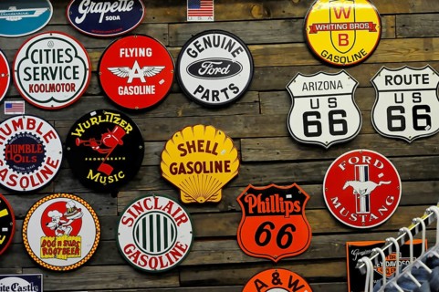 Souvenirs, souvenirs, western town in Seligman on the historic Route 66 in the wild west. Seligman,
