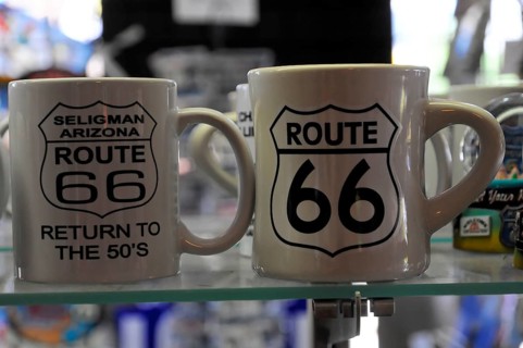 Souvenirs, souvenirs, western town in Seligman on the historic Route 66 in the wild west. Seligman,