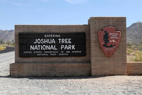 Entrance, Joshua Tree National Park, Palm Desert, Southern California, USA, North America
