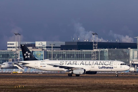 Aircraft at Frankfurt Airport, Fraport Airport. D-AIRW, LUFTHANSA, AIRBUS A321-131, special livery