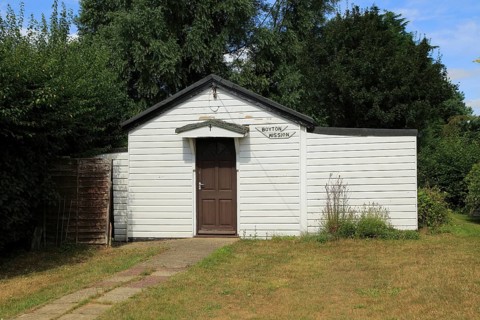 Small wooden chapel building, Boyton Mission, Boyton, Suffolk, England, UK built in 1929