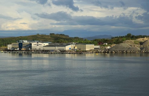 Quarrying industry Rorvik in the municipality of Vikna in Nord-Trøndelag county, Norway, Europe