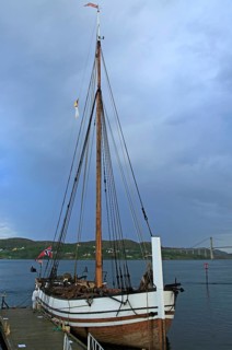 Old traditional sailing boat at Rorvik, Norway, Europe