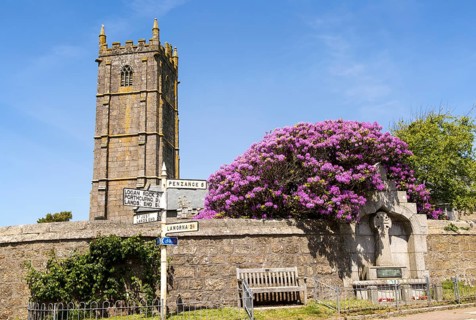 Parish church of St Buryan, Cornwall, England, UK