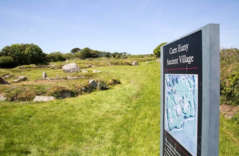 Carn Euny prehistoric village, Cornwall, England, UK